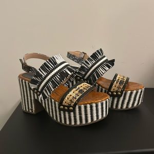 COACH PLATFORM SANDAL HEELS